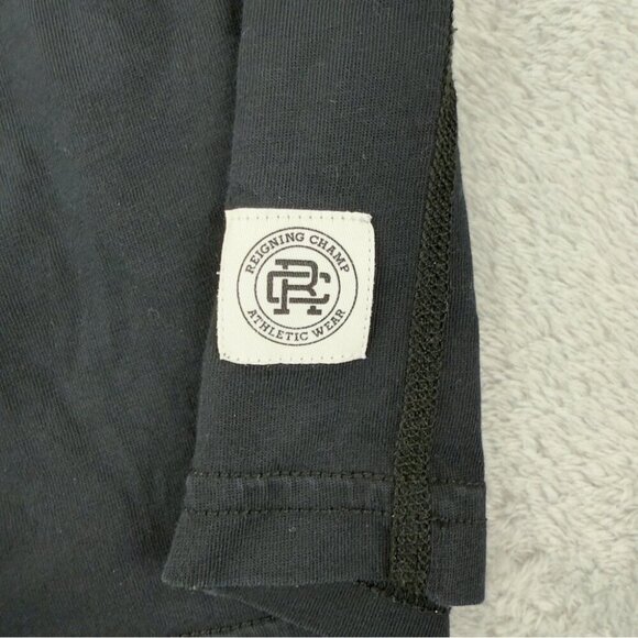 Reigning Champ 100% Pima Cotton Black Long Sleeve Shirt Men's Size Medium - Picture 4 of 10